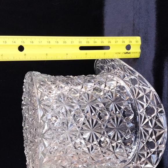 Huge Vintage Fenton glass top hat Button & Daisies Good Condition-One Chip Noted - Picture 10 of 12